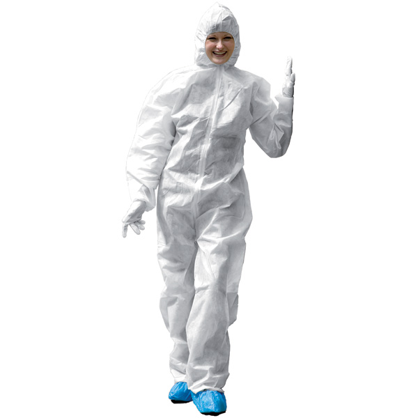 Combinaison Martcare non tissée avec chevilles et poignets élastiques - Large